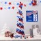 100 LED Red White and Blue Star Lights, 37FT 4th of July Decorations Star String Lights